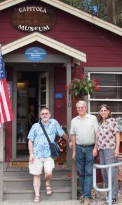 Peter, Frank and me at the Capitola Museum